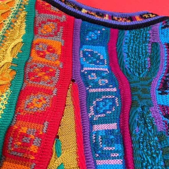 Vintage COOGI Wool Knitted Cosby Cardigan Sweater Size S Made In Australia RARE - Picture 13 of 13